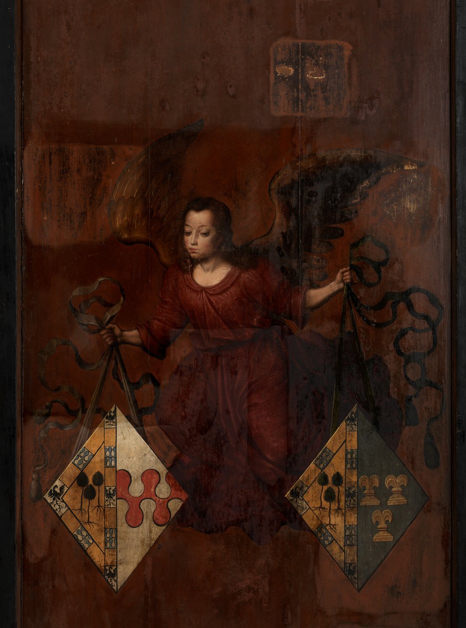 عكس صورة خوان باردو الثاني وزوجتيه آنا إنجينيولانت وماريا أنكيمانت بواسطة Anthuenis (1536-1613) Claeissins أو Claeissens
