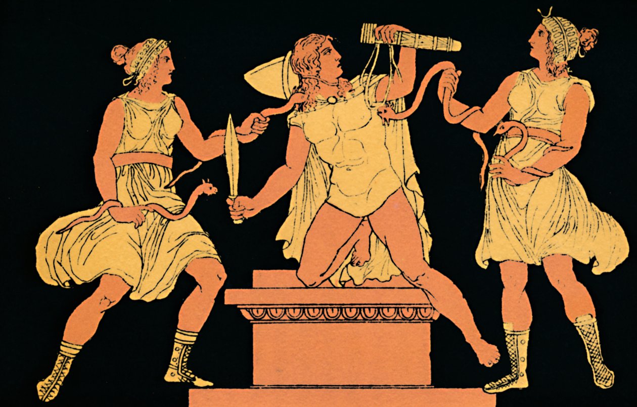 "Orestes Pursued by Furies" ، ١٨٨٠. بواسطة العتيقة