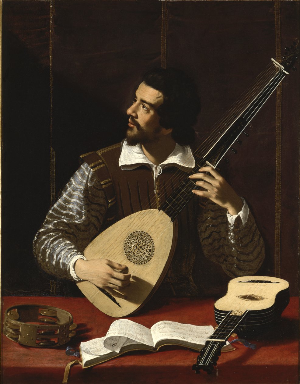 لاعب Theorbo ، c.1611 بواسطة Antiveduto Gramatica