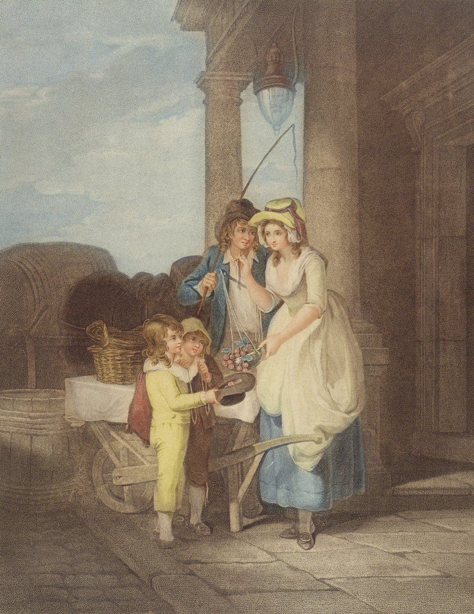 Plies of London "pl.8: Round und sound خمسة بنسات للرطل دوق الكرز ، بعد فرانسيس ويتلي (1747-1801) 1795 بواسطة انطوان كاردون