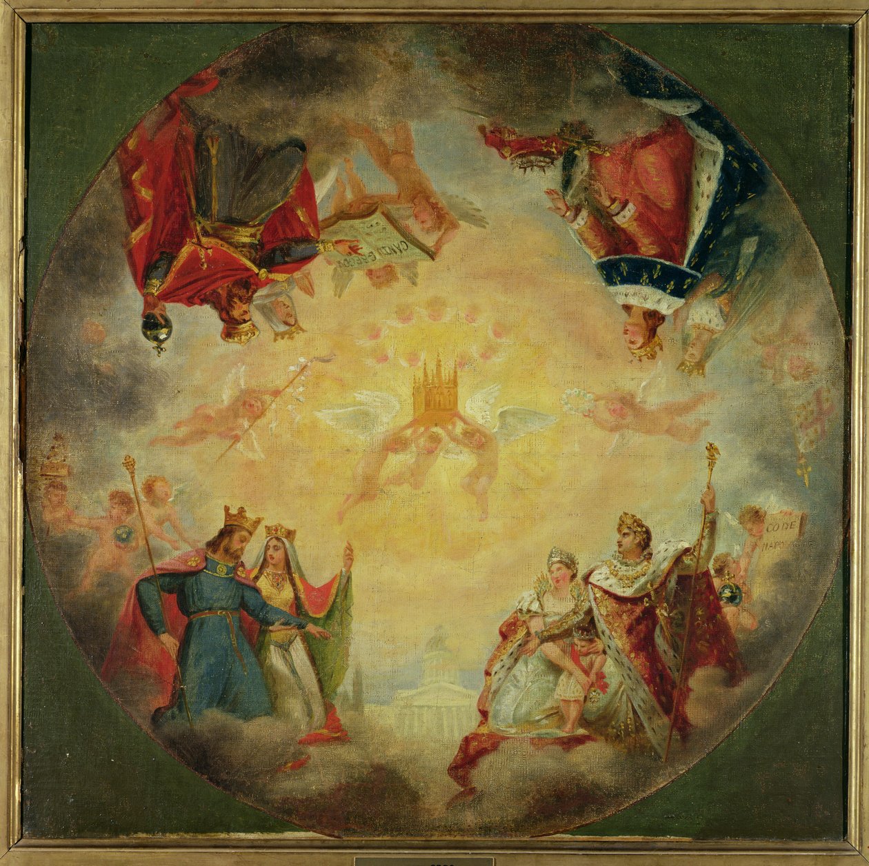 مجد القديس جينيفيف ، دراسة لقبة البانثيون ، c.1812 بواسطة أنطوان جان جروس