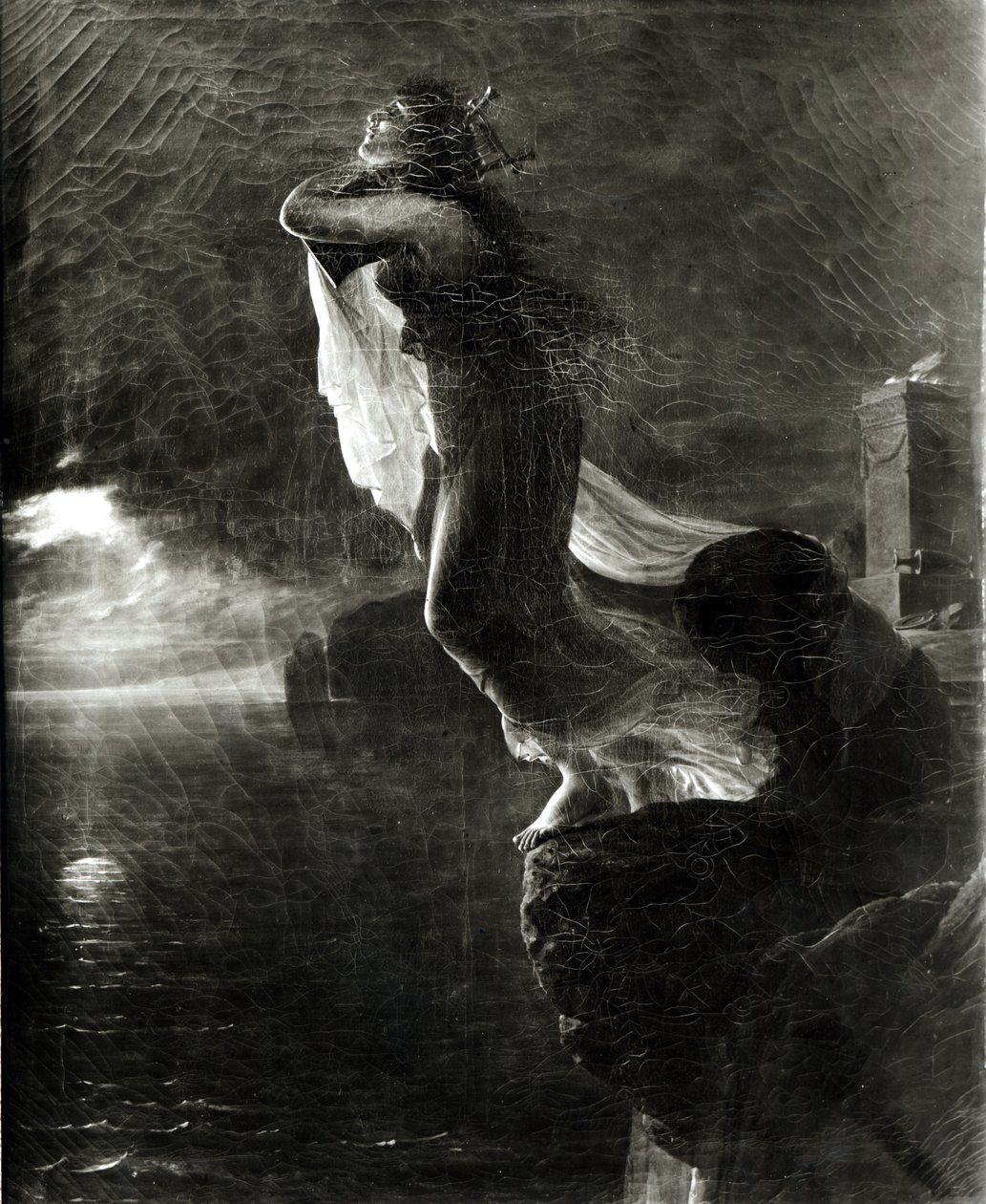 Sappho و Leucade ، والمعروف أيضًا باسم وفاة Sappho بواسطة أنطوان جان جروس