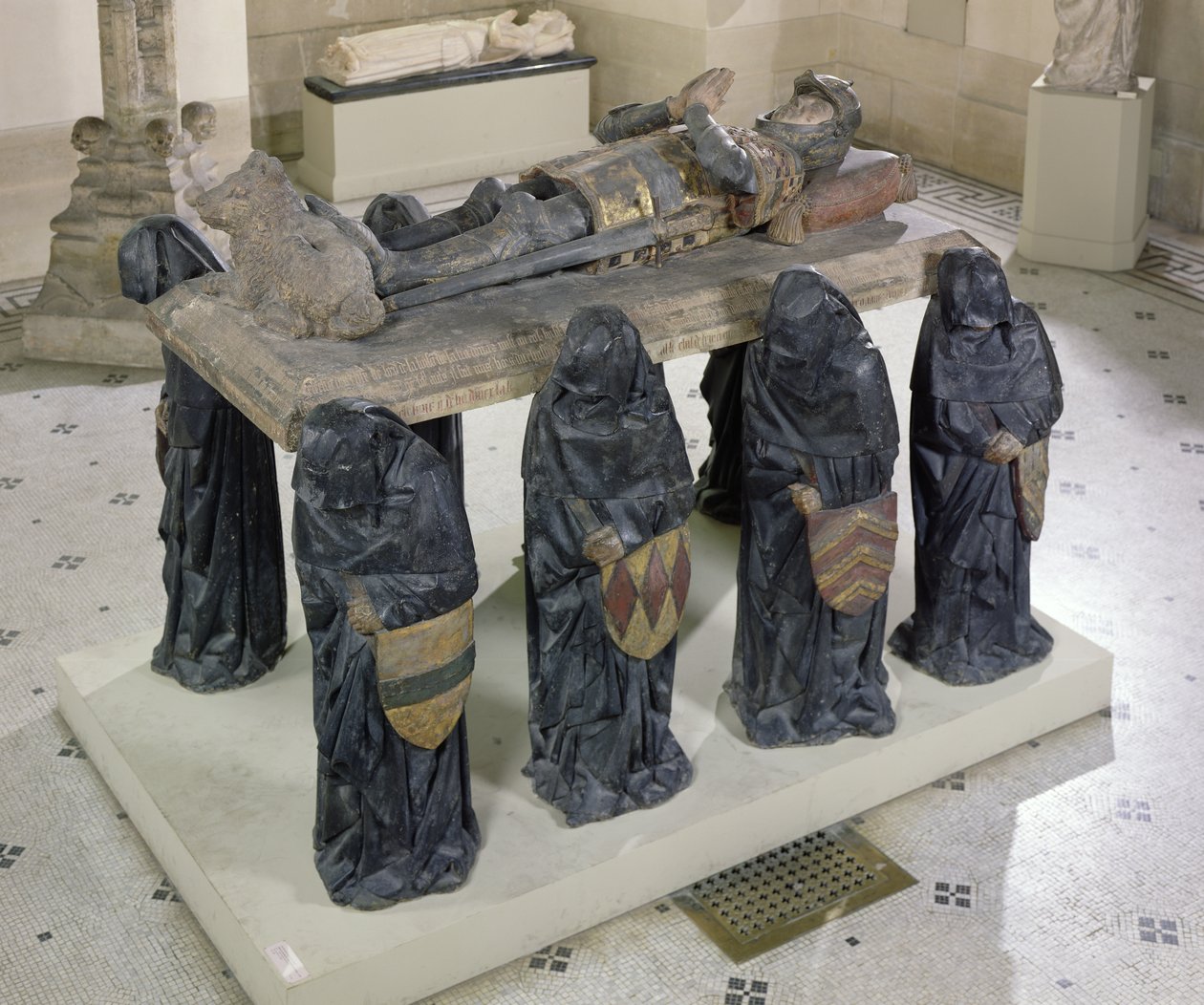 قبر فيليب بوت (1428-94) من دير سيتو ، c.1480-83 (حجر متعدد الألوان) (انظر أيضًا 98041) بواسطة أنطوان لو مويتورييه