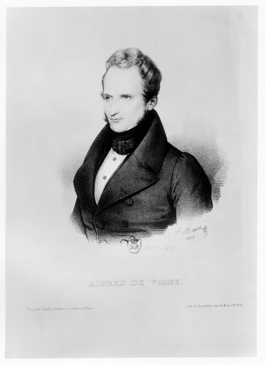 صورة لألفريد دي فيجني ، 1832 بواسطة انطوان مورين