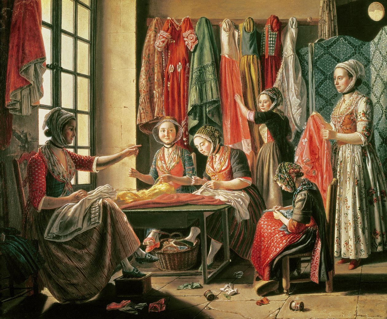 ورشة عمل Couturier ، آرل ، 1760 بواسطة أنطوان راسبال