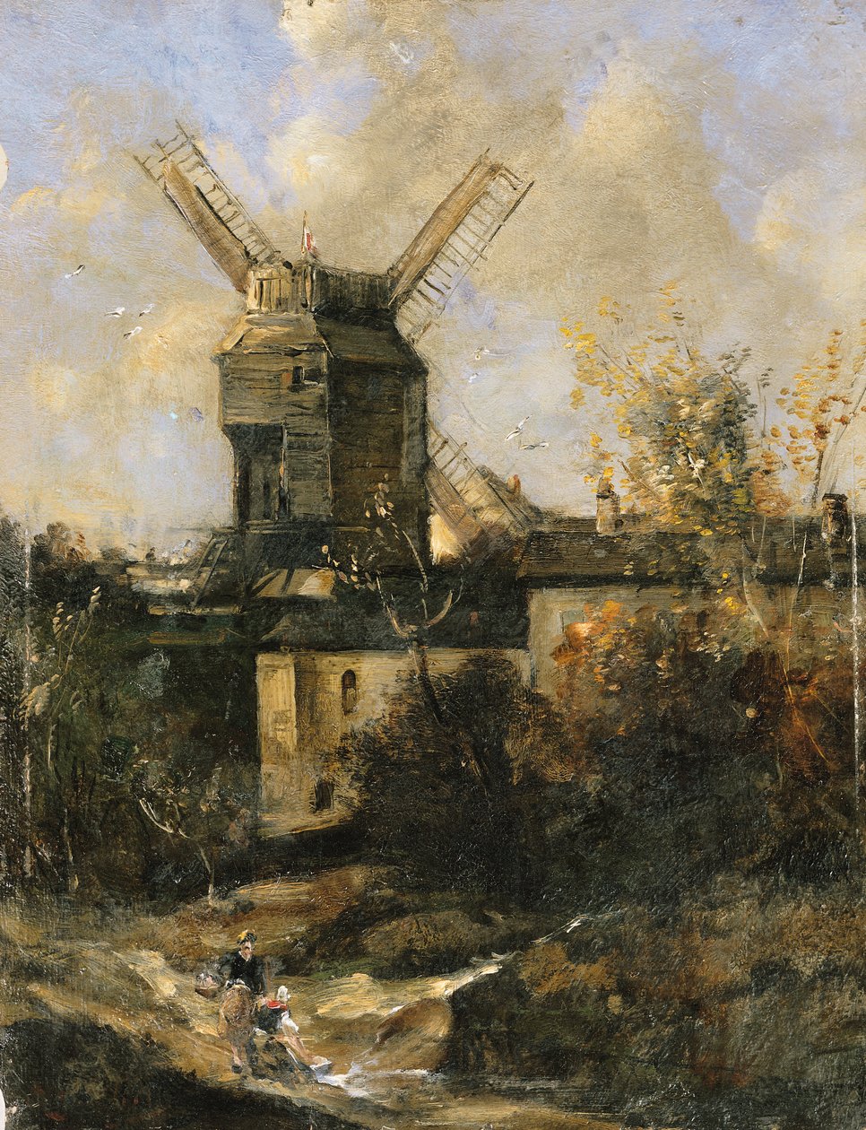 The Moulin de la Galette ، مونتمارتر ، 1861 بواسطة انطوان فولون
