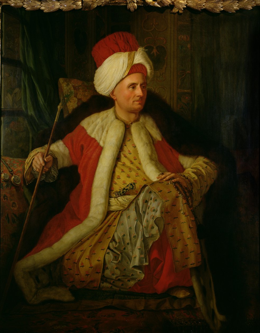 تشارلز جرافير (1717-1777) Comte de Vergennes في الزي الشرقي ، 1766 بواسطة انطوان دي فافراي