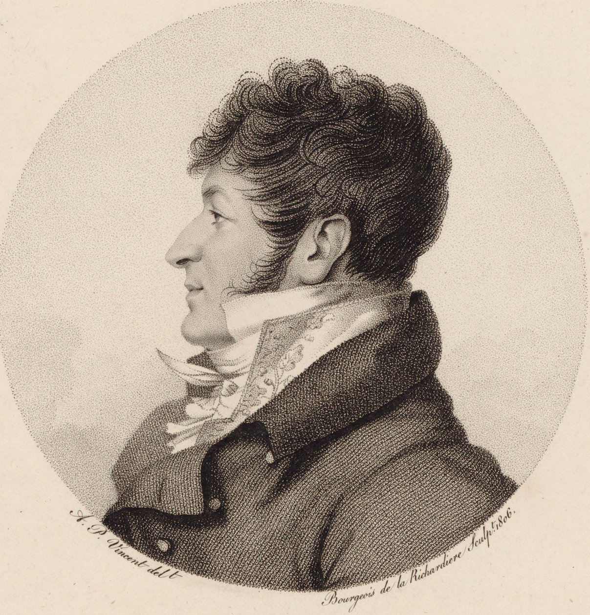 صورة للمؤلف الموسيقي تشارلز هنري بلانتاد 1764-1839 ، 1806. بواسطة أنطوان أكيل بورجوا دي لا رتشديري