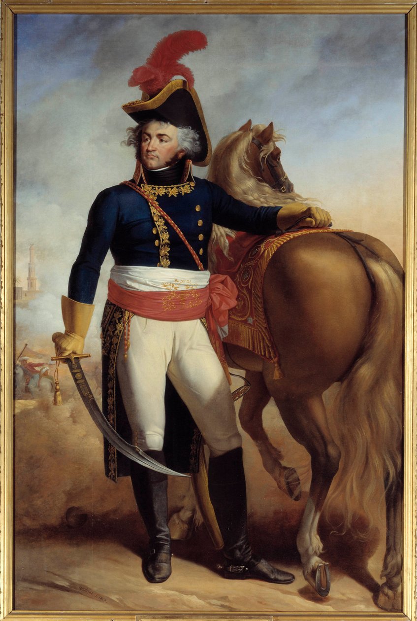 صورة بالحجم الكامل لجان بابتيست كليبر (1753-1800) رئيس عام جيش الشرق رسم أنطوان أنسيو (1764-1840). 1804. فرساي ، Chateaux de Versailles et de Trianon - صورة بالحجم الكامل لجان بابتيست كليبر (1753-1800) بشكل عام في بواسطة أنطوان أنسيو