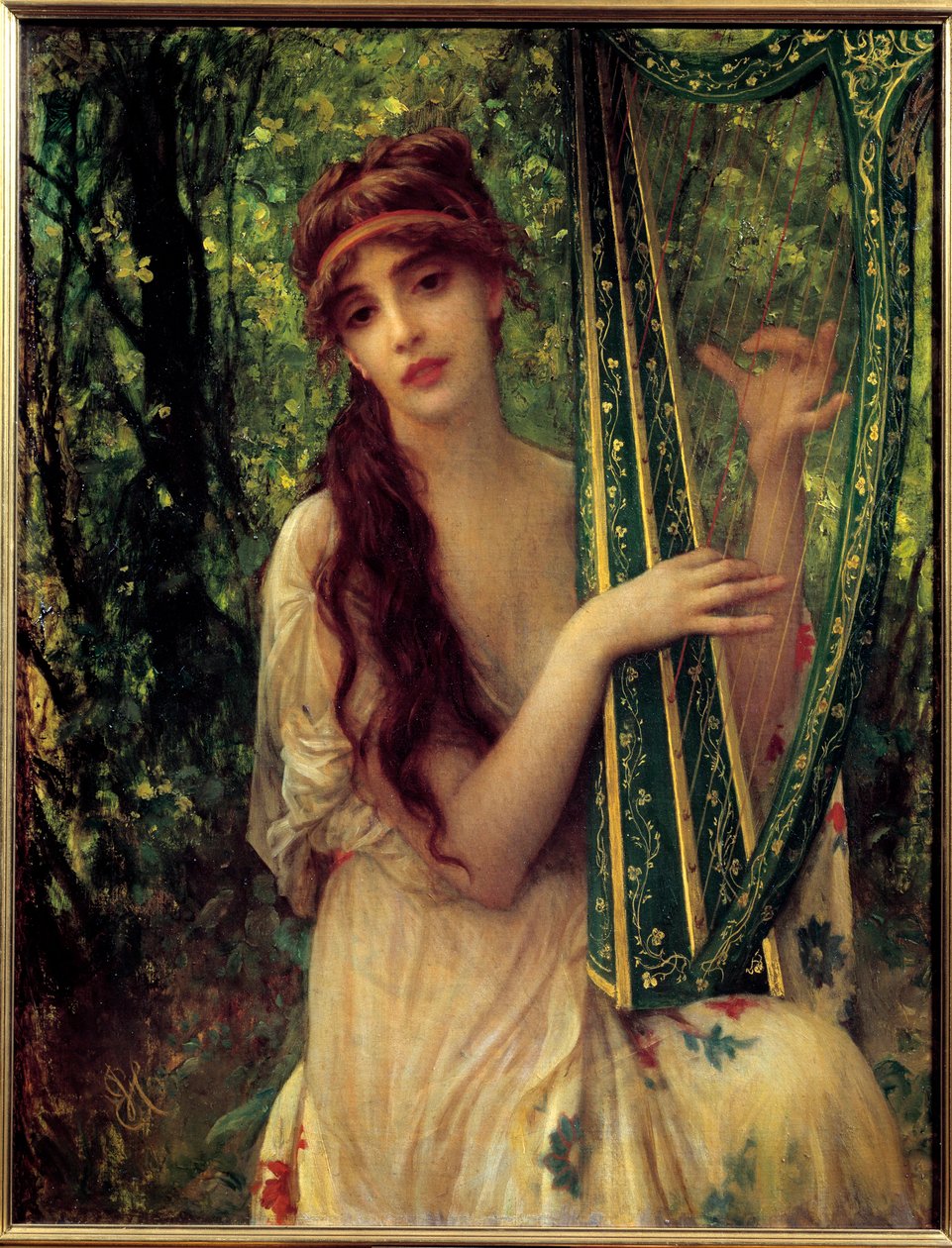 موسيقى (صورة أجاثا كالميل). لوحة لإرنست هيبرت (1817-1908) بواسطة أنطوان أوغست إرنست هربرت أو هيبرت