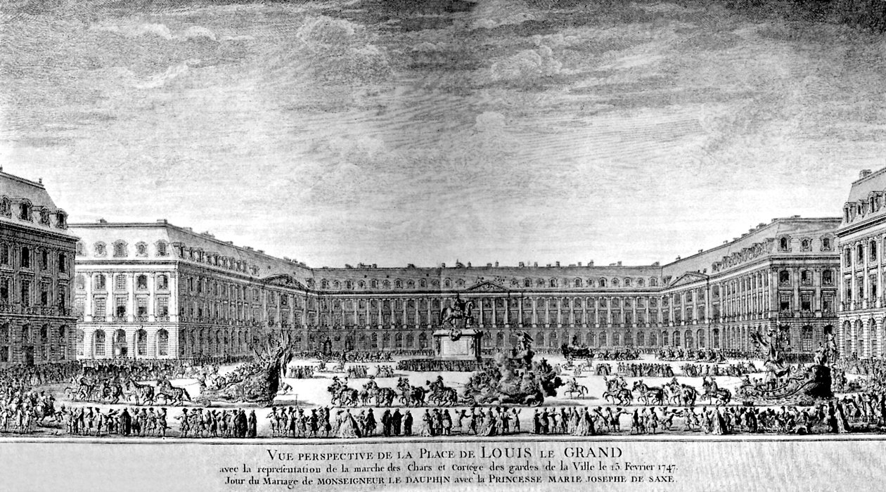 Place de Louis le Grand في باريس بواسطة أنطوان بنويست أو بينوا دو سيركل