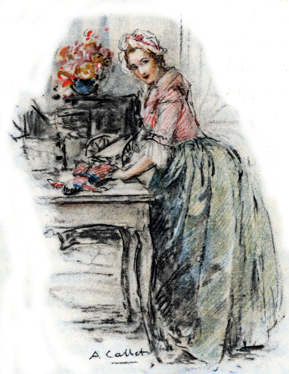 Portrait of Charlotte بواسطة أنطوان كالبيت
