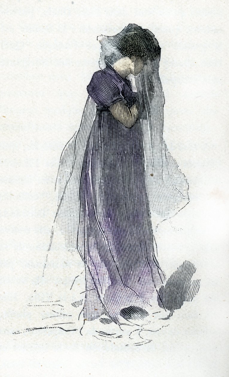 صورة لفاني ديلون (1785-1836) زوجة رفيق الكونت برتراند لنابليون الأول الذي تبعه إلى سانت هيلين بواسطة أنطوان كالبيت