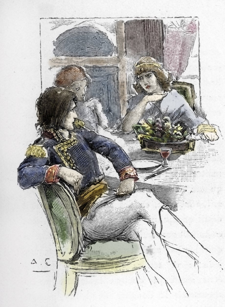 كانت المغنية جوزيبينا غراسيني (1773-1850) شابة في حضور بيرتييه في غرفة القنصل الأول نابليون بونابرت الذي أصبح عشيقها. بواسطة أنطوان كالبيت