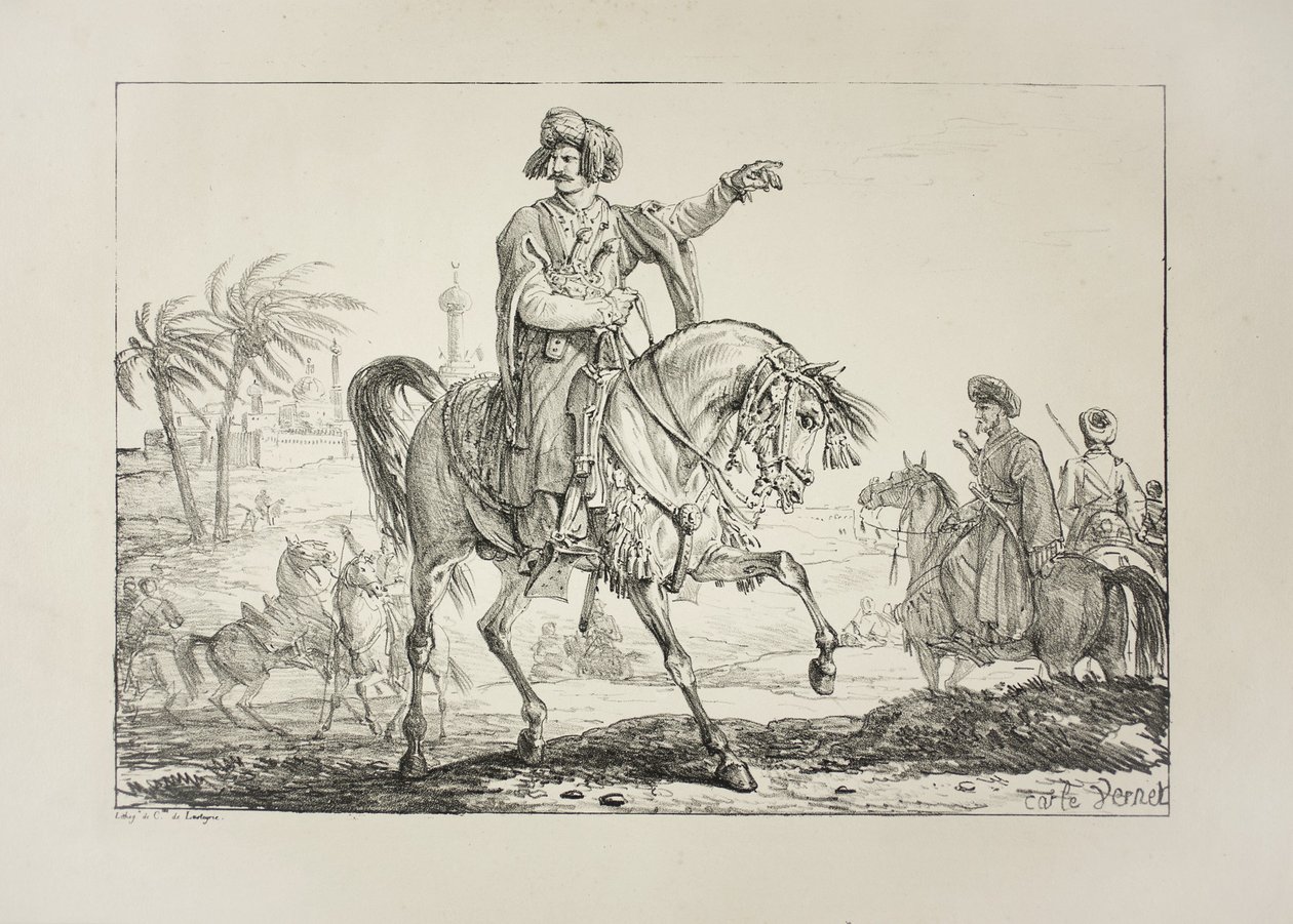 رئيس المماليك ، حوالي 1817 بواسطة أنطوان تشارلز هوراس فيرنيه