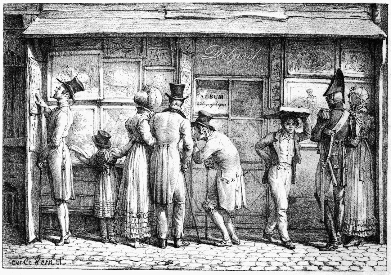Delpech&39;s Lithography Printing Shop ، c.1818 بواسطة أنطوان تشارلز هوراس فيرنيه
