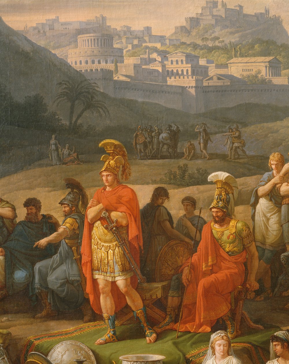 ألعاب الجنازة على شرف Patrocles ، تفاصيل الأبطال اليونانيين ، c.1790 زيت على قماش انظر أيضًا 346198 بواسطة أنطوان تشارلز هوراس فيرنيه