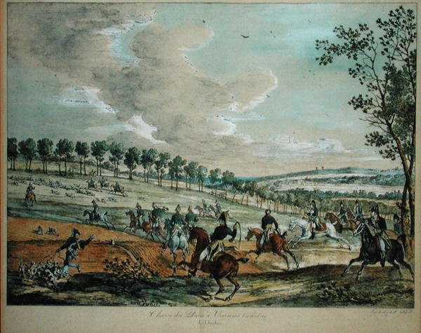صيد الغزلان في فيريرز ، 29 أبريل 1819 بواسطة أنطوان تشارلز هوراس فيرنيه