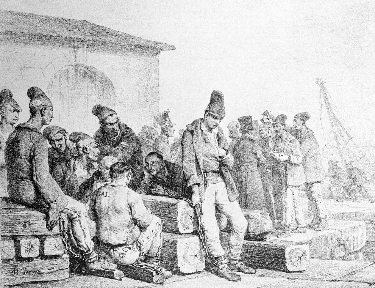 المدانون ، نقشهم فرانسوا سيرافين ديلبك (1778-1825) ، النصف الأول من القرن التاسع عشر بواسطة أنطوان تشارلز هوراس فيرنيه