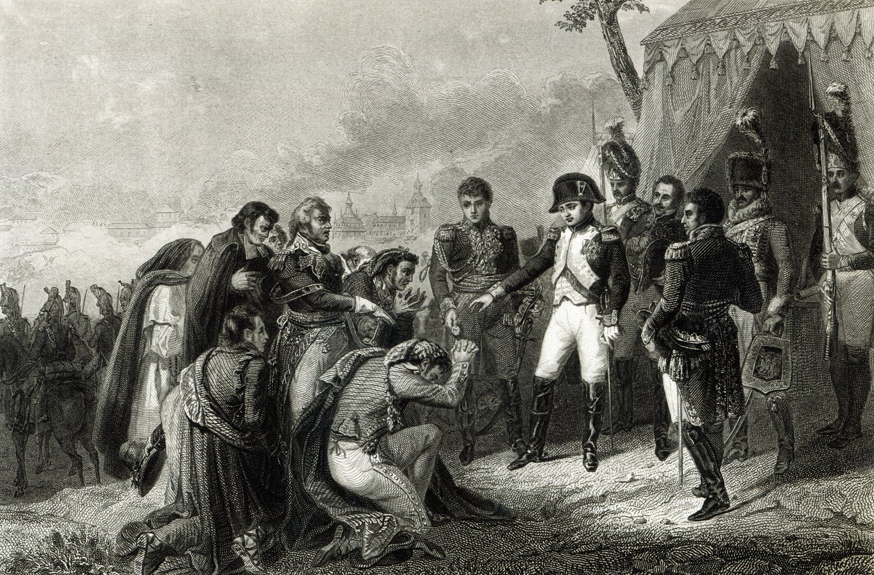 السجود الإسباني المهزوم قبل نابليون قبل دخوله مدريد ، ديسمبر 1808 بواسطة أنطوان تشارلز هوراس فيرنيه