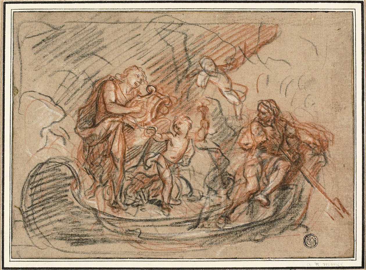 Orpheus على نهر Styx بواسطة انطوان كويبل