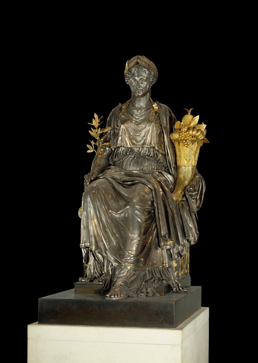 منحوتة La Paix الفضية والبرونزية لأنطوان دينيس تشوديت (1763-1810) ولويس جان بابتيست شيريت (1760-1832) من صالون دو لا باي في قصر التويلري. باريس ، متحف اللوفر. بواسطة أنطوان دينيس شوديت