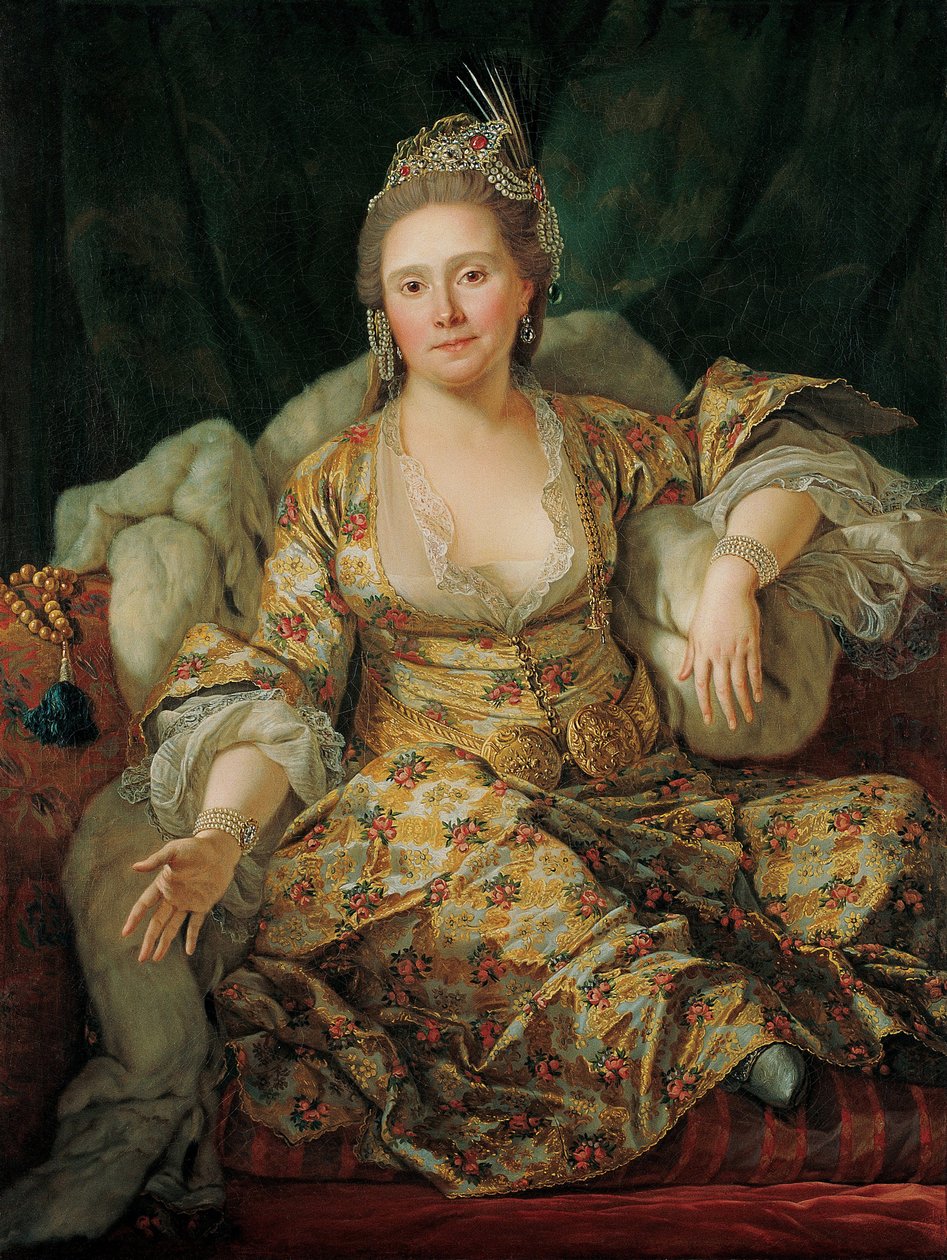 صورة أنيت دوفيفير ، كومتيس دي فيرجين ، بالزي الشرقي - رسم أنطوان دي فافراي (1706-1791) ، زيت على قماش (129 × 96 سم) ، النصف الثاني من القرن الثامن عشر - صورة أنيت دوفيفير ، كومتيس دي فيرجين ، بالزي الشرقي ، أوي بواسطة انطوان فافراي
