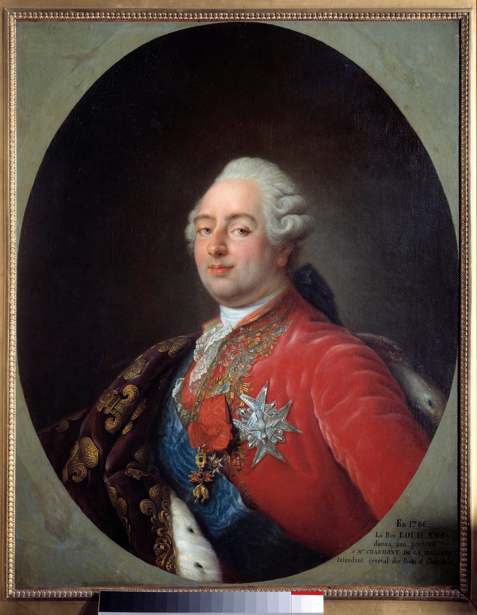 صورة لويس السادس عشر (1754-1793) ، ملك فرنسا. لوحة من ورشة أنطوان فرانسوا (أنطوان فرانسوا) كاليت (1741-1823). 1786. خافت. 0.915 × 0.730 م. باريس ، متحف كارنافاليت بواسطة أنطوان فرانسوا كاليت