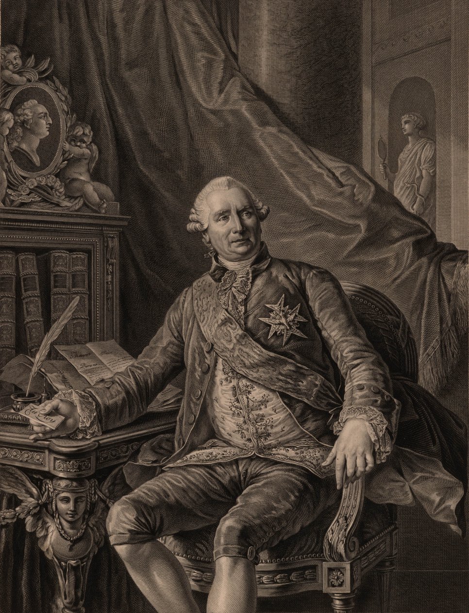 تشارلز جرافير ، عدد Vergennes 1717-1787 ، 1774. بواسطة أنطوان فرانسوا كاليت