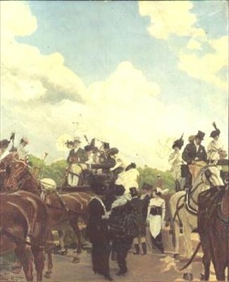 رواد السباق في Longchamps ، 1906 بواسطة أنطوان غيوم مينتز