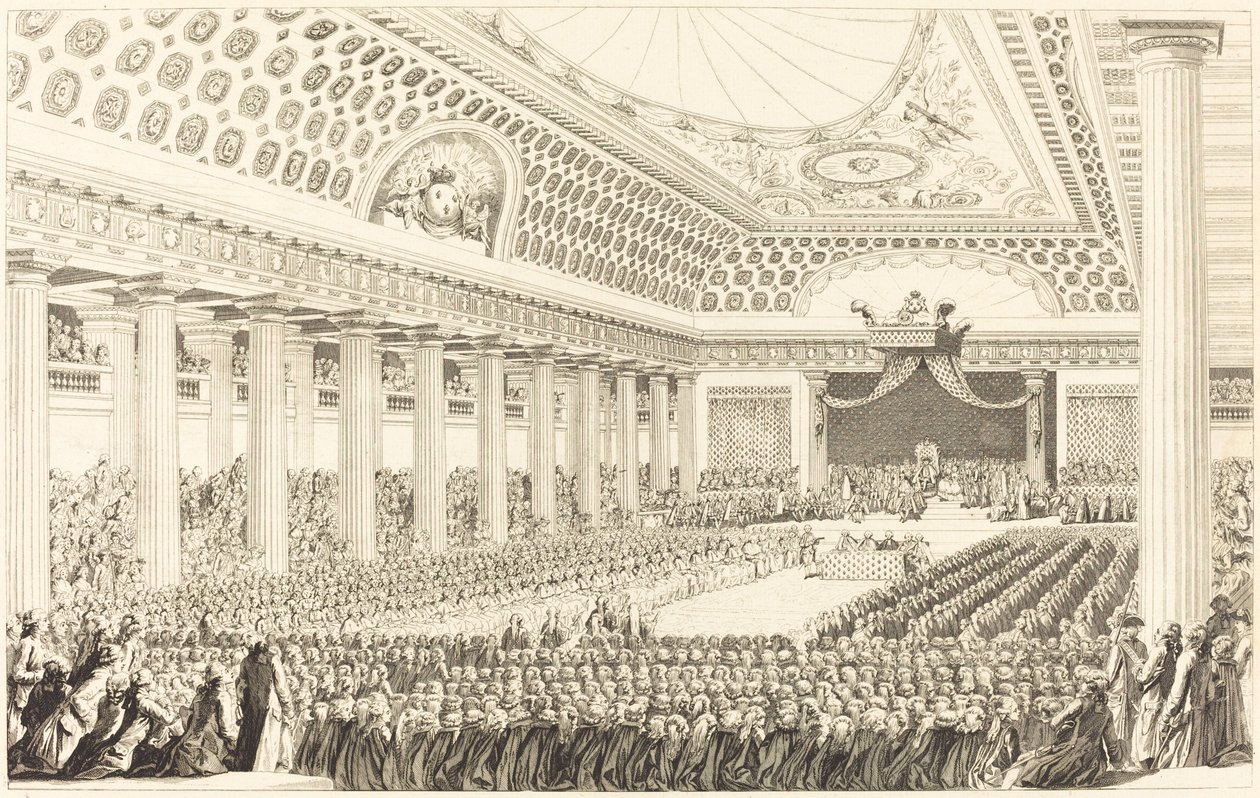 افتتاح الدورة العامة في فرساي ، 5 مارس 1789 بواسطة أنطوان جان دوكلوس بعد تشارلز مونيه