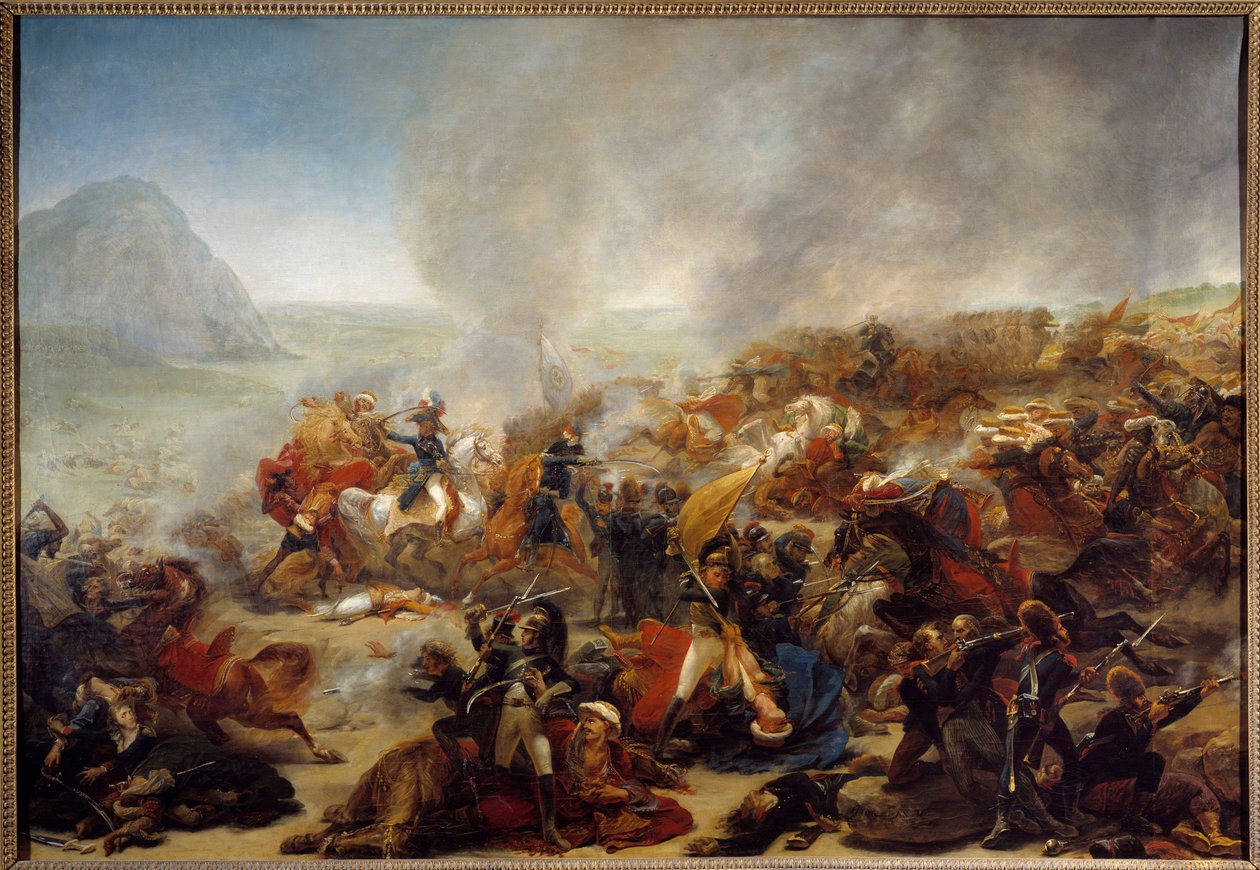 حملة (إرسالية) مصر (1798-1801): "" معركة الناصرة في 1799/8/4 "" "شهدت هذه المعركة انتصار الجنرال جان أندوش جونو (جان أندوش) (1771-1813). رسم أنطوان جان جروس (1771-1835) 1801 صن. 1،35x1،95 م نانت ، متحف ب بواسطة أنطوان جان جروس