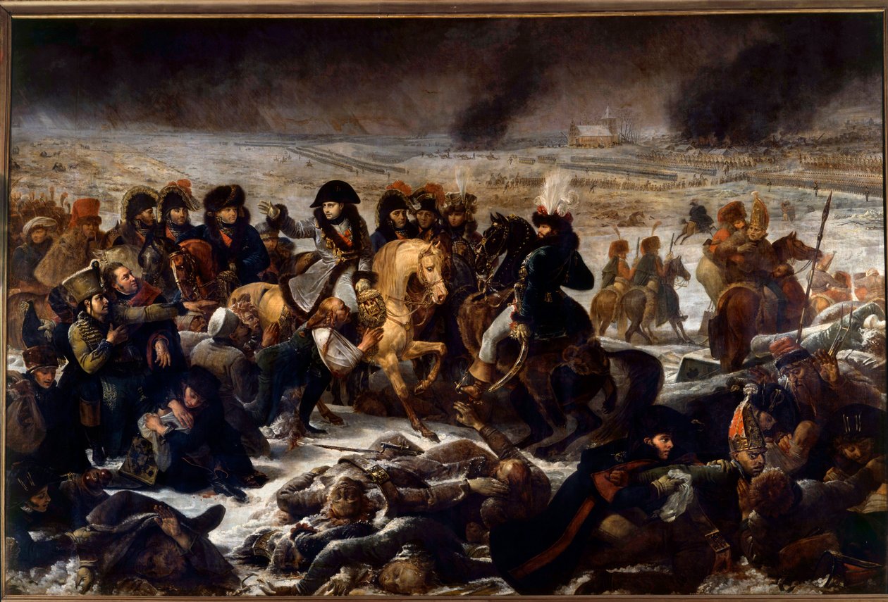 حملة بروسيا وبولندا (1806-1807): "" نابليون الأول (1769-1821) في ساحة معركة إيلاو 9/02/1807 "لوحة رسمها أنطوان جان جروس (1771-1835) 1808 صن. 5،21x7،84 م بواسطة أنطوان جان جروس