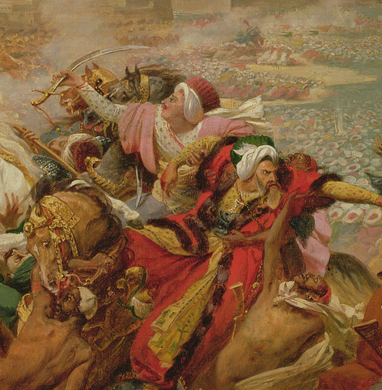 مراد هزيمة الجيش التركي في أبو قير في 25 يوليو 1799 (التفاصيل) ، ج 1805 (زيت على قماش مركب على متن) بواسطة أنطوان جان جروس