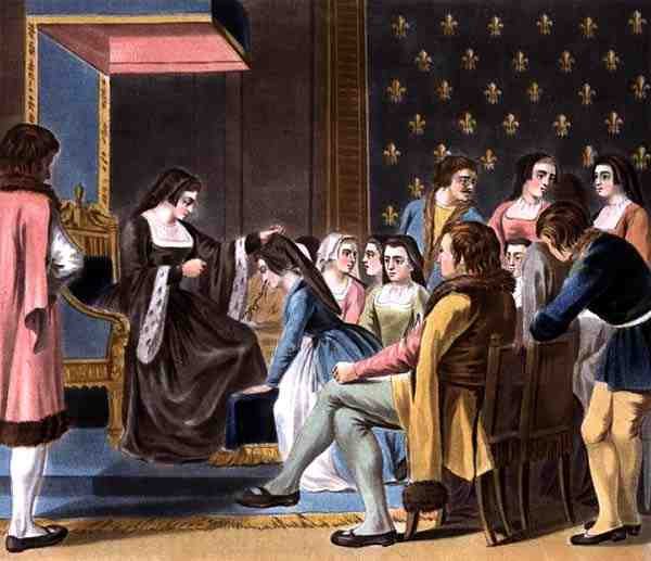 مؤسسة رهبانية الراهبات الفرنسيسكان بقلم آن من بريتاني (1477-1514) ، نقشها جان بابتيست موريت (من 1790 إلى 1820) بواسطة أنطوان لويس فرانسوا (بعد) سيرجنت مارسو