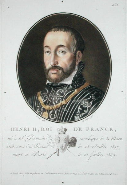 هنري الثاني (1519-159) ملك فرنسا بواسطة أنطوان لويس فرانسوا سيرجنت مارسو