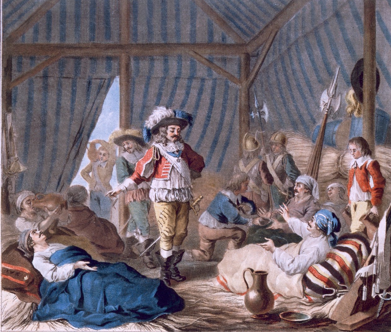 يظهر كونت هاركورت (1601-66) إنسانيته خلال حصار تورين (1640) ، 1787 (انظر أيضًا 169707) بواسطة أنطوان لويس فرانسوا سيرجنت مارسو