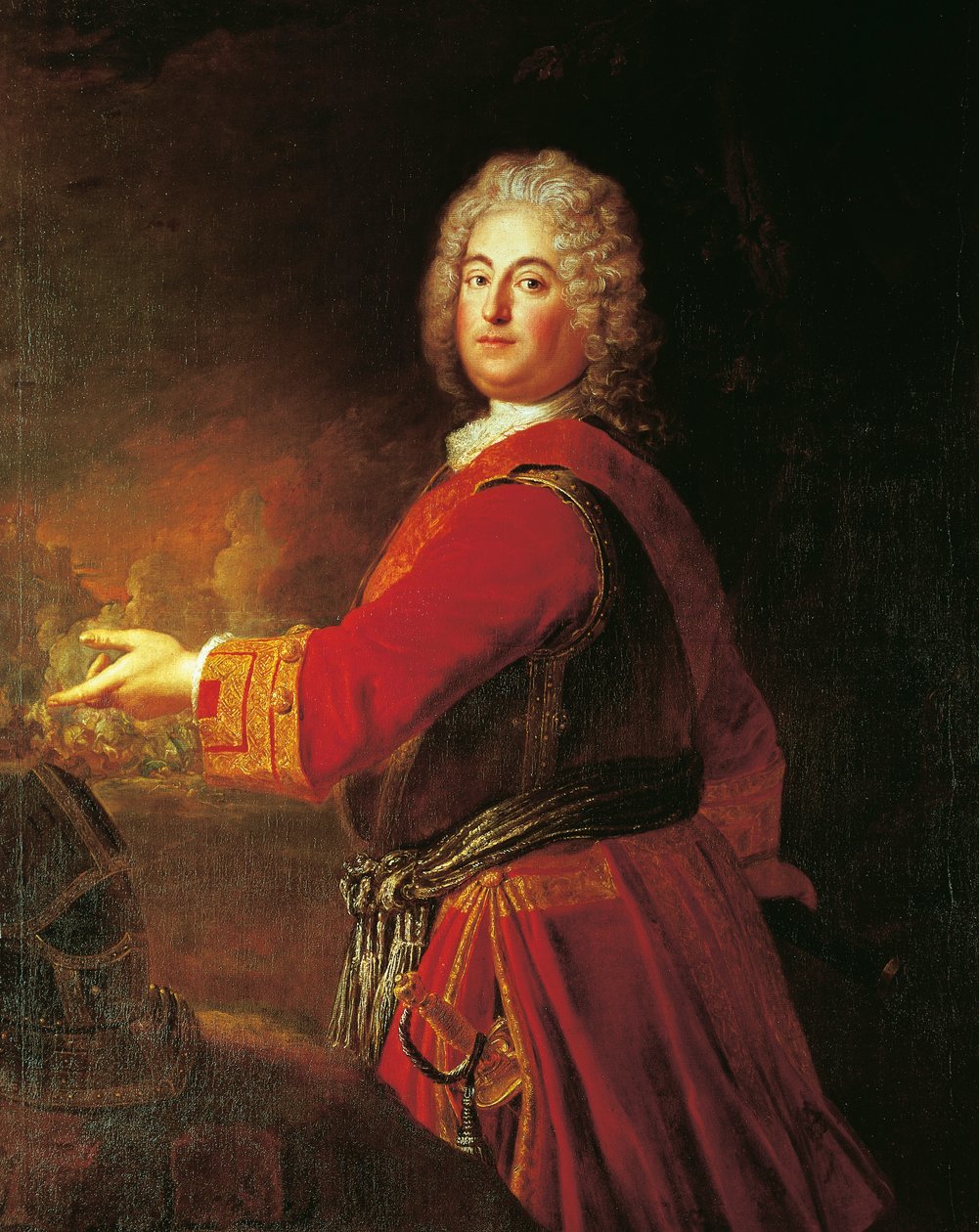 Portrait of Christian Ludwig of Brandenburg-Schwedt بواسطة أنطوان بيسني