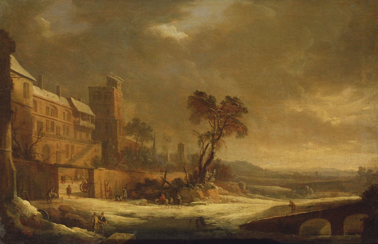 شهر يناير ، تأثير الثلج ، 1699 بواسطة أنطوان بيير الأصغر باتل
