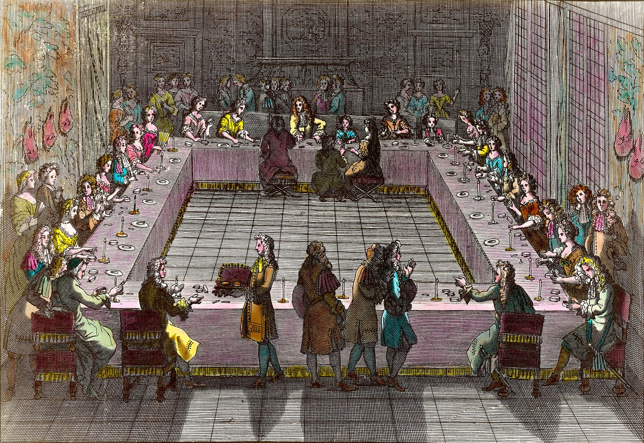 اليانصيب الملكي في القرن الثامن عشر. نقش تروفان أنطوان (1656-1708) بواسطة أنطوان تروفان