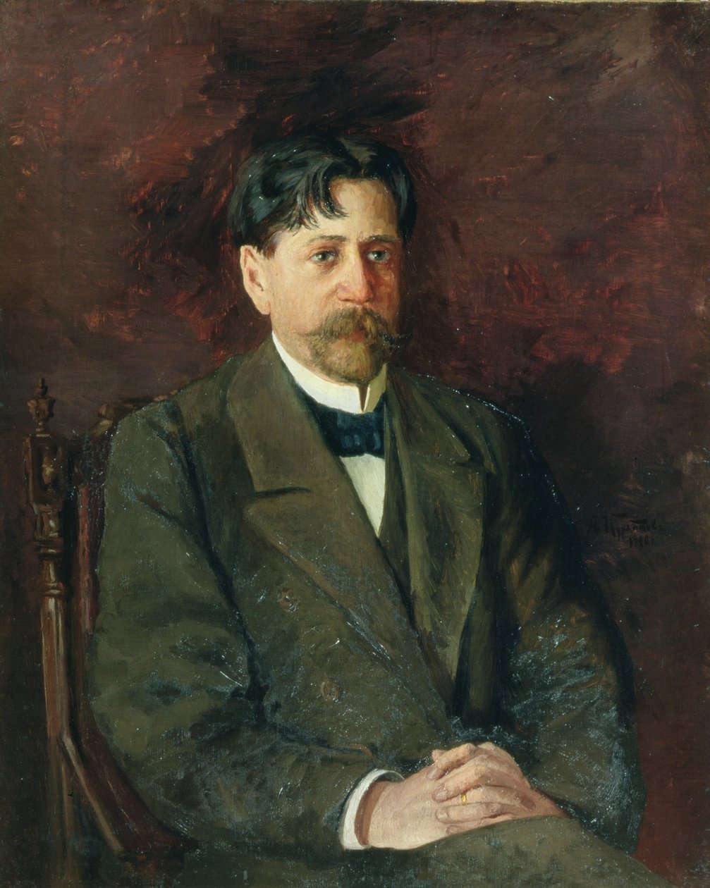 صورة للشاعر إنوكنتي أننسكي (1856-1909) ، 1904-09 بواسطة أنطون نيكولايفيتش كورباتوف