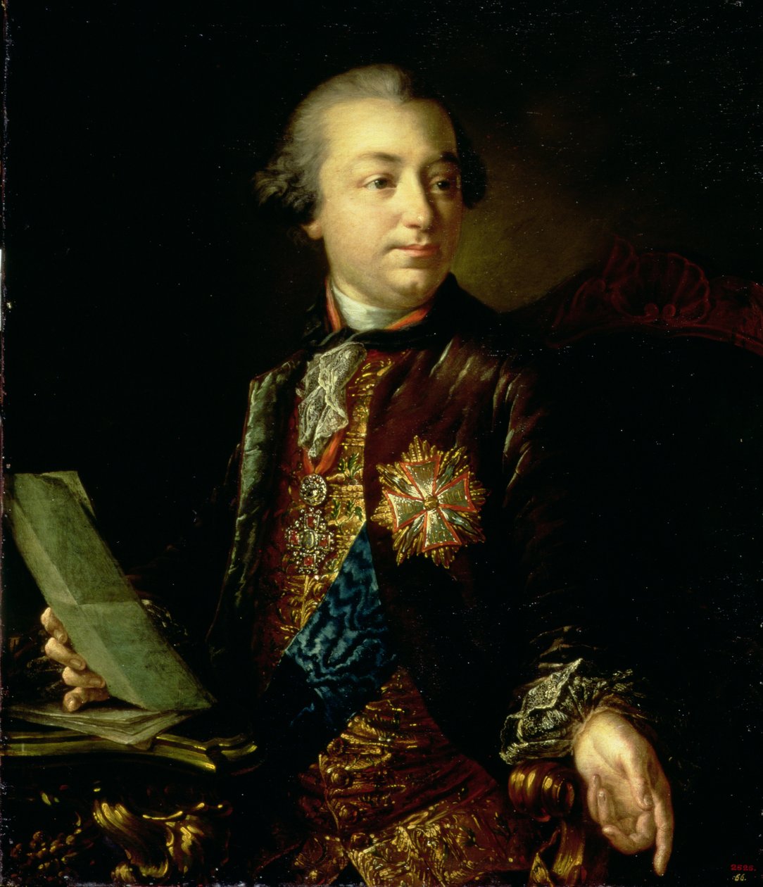 صورة إيفان إيفانوفيتش شوفالوف (1727-1777) رئيس أكاديمية الفنون بواسطة أنطون بافلوفيتش لوسينكو