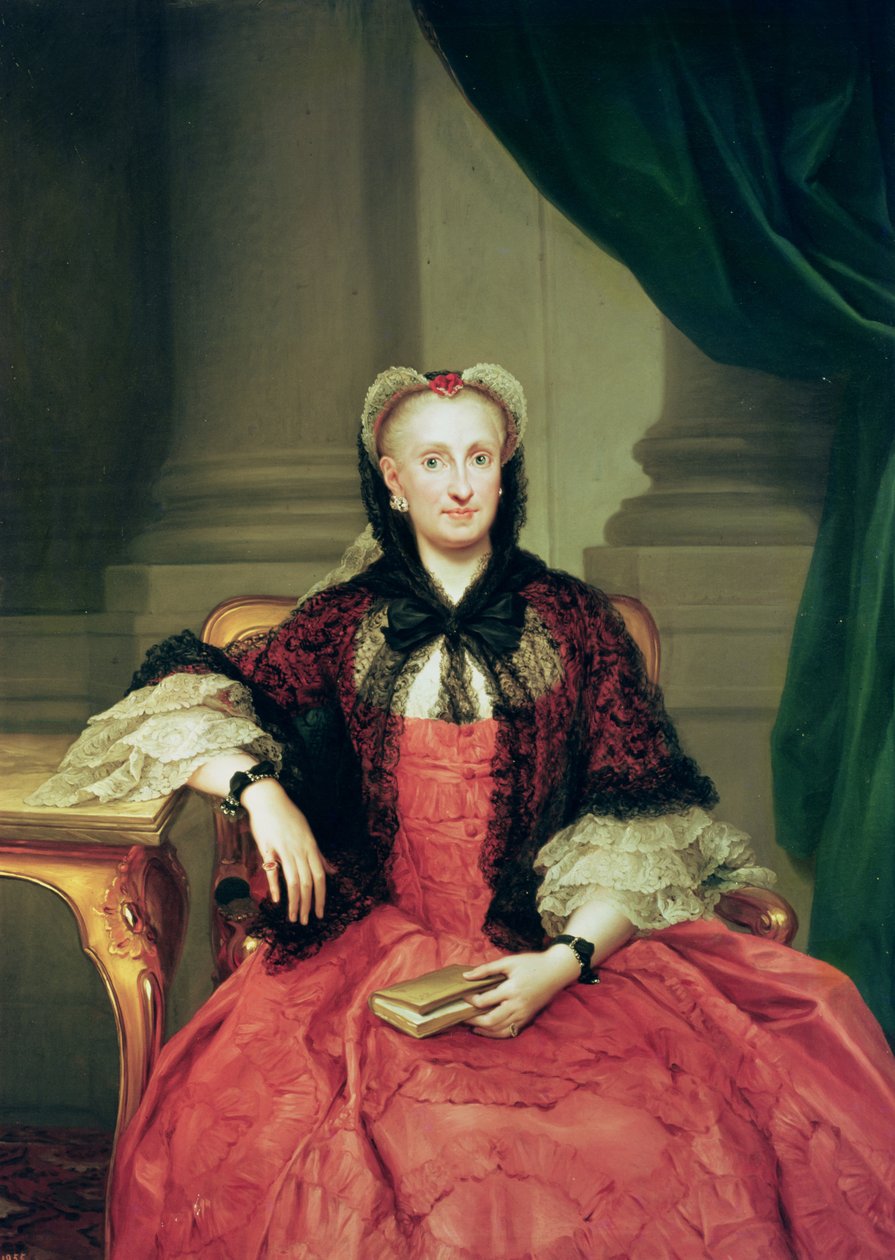 ماريا أماليا من ساكسونيا (1724-1760) ملكة إسبانيا بواسطة انطون رافائيل منغز