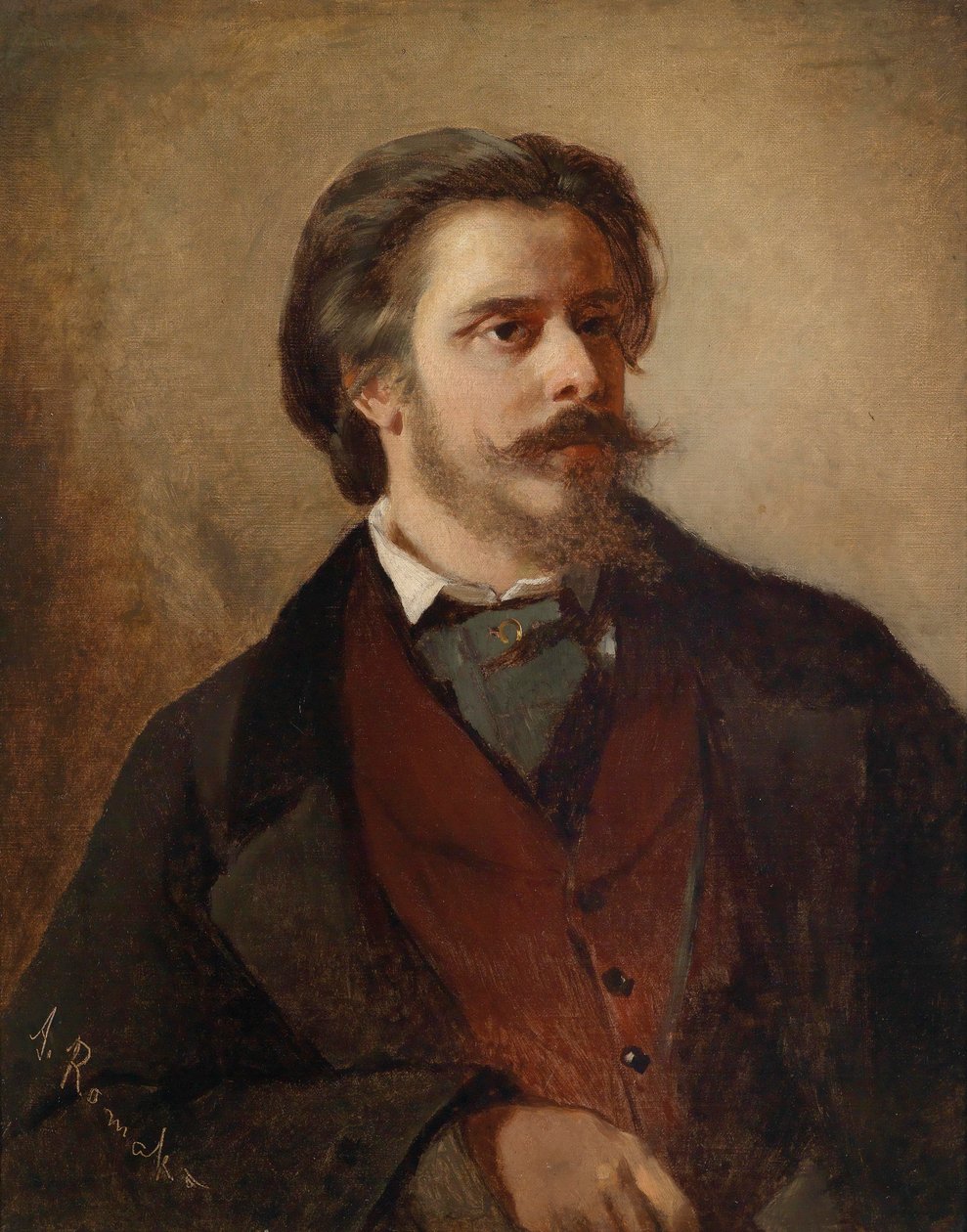 صورة الرسام بيرثولد ويندر (1833-1888) بواسطة انطون روماكو