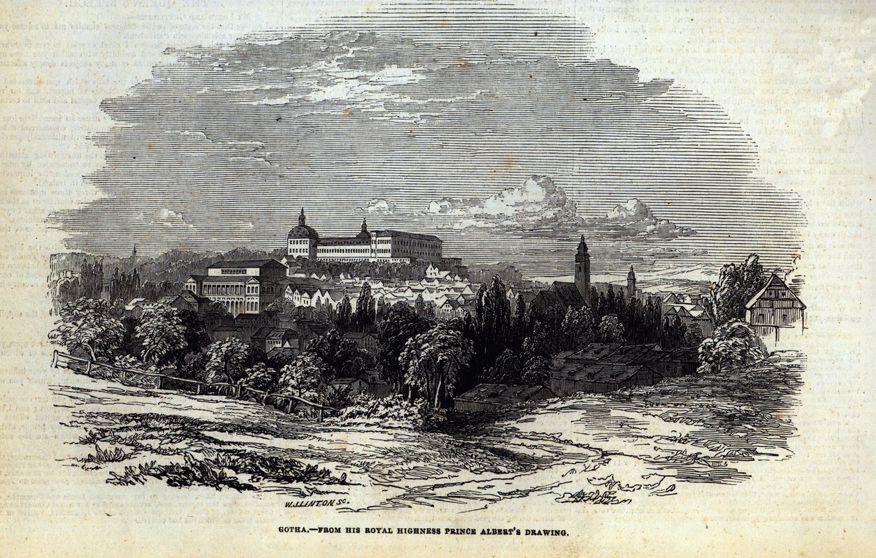جوثا ، نقشها وي جيه لينتون ، من "أخبار لندن المصورة" ، 16 أغسطس 1845 بواسطة انطون شانتز