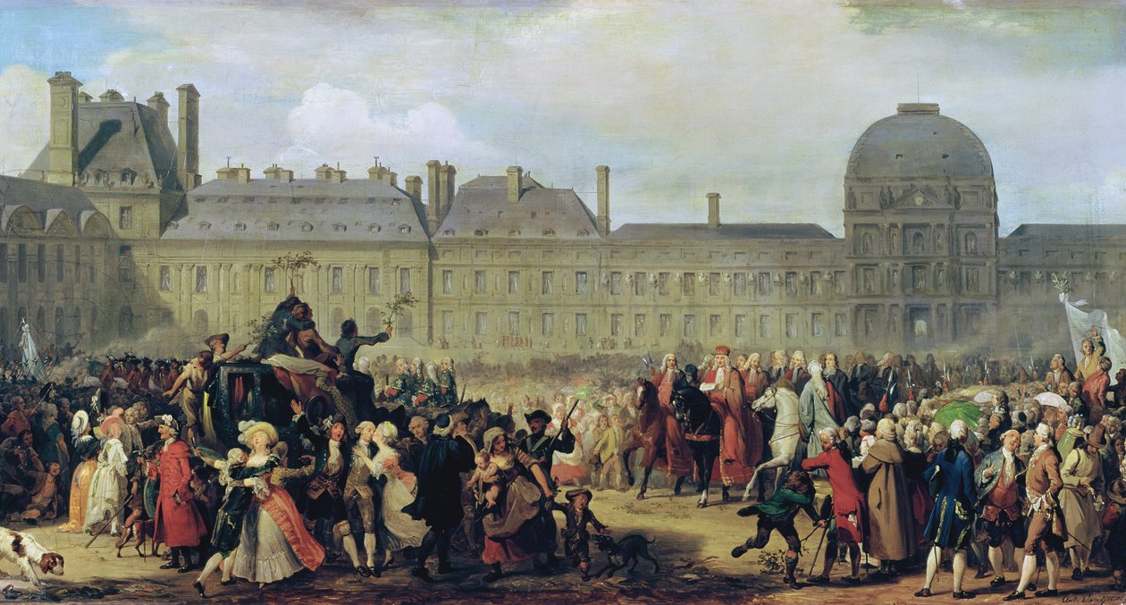 الإعلان عن توقيع معاهدة فرساي عام 1783 ، 1837 بواسطة أنطون فان يسينديك