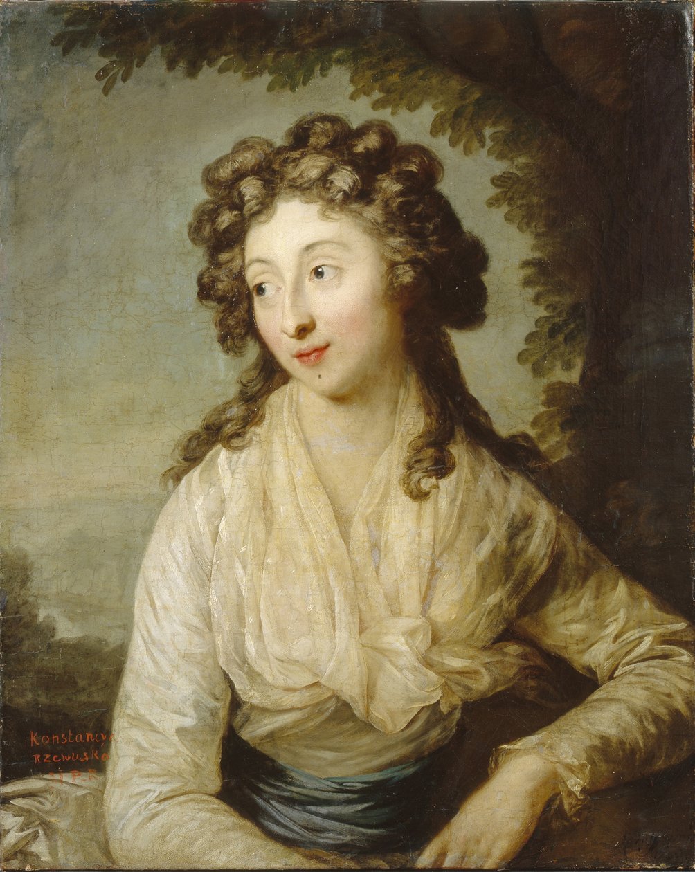 صورة كونستانسا لوبوميرسكا رزيوسكا 1789 بواسطة انطون جراف