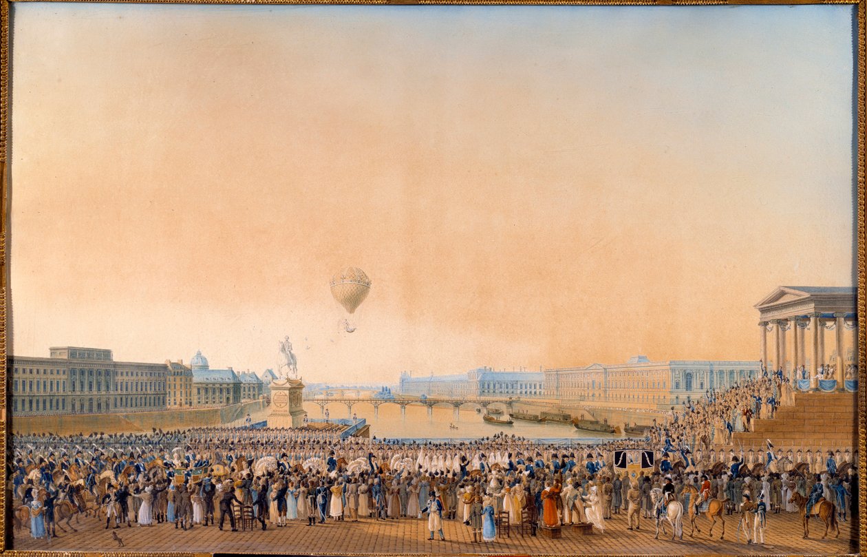 مدخل لويس الثامن عشر ، ملك فرنسا (1755-1824) في باريس في 3 مايو 1814. رسم أنطوان إجناس ميلينغ (1763-1831) بواسطة انطون اجناز ميلينج