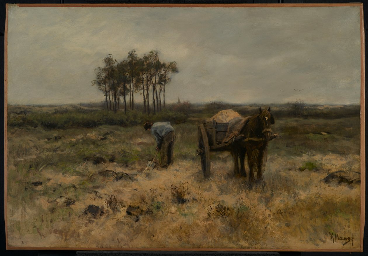 حفر الرمال ، أو عربة الرمال ، c.1875 بواسطة انطون موف