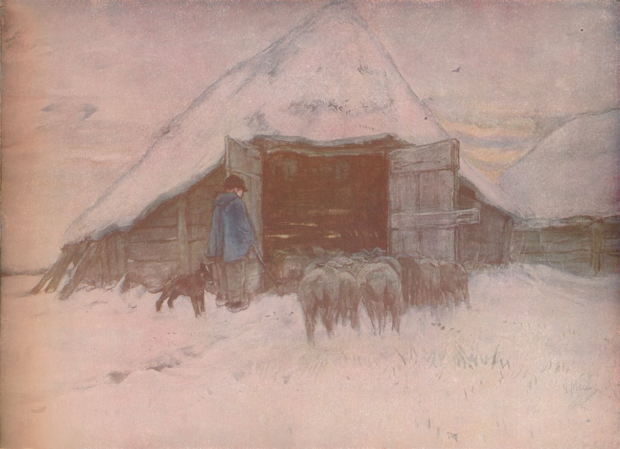 الشتاء ، c1870 ، 1918 بواسطة انطون موف